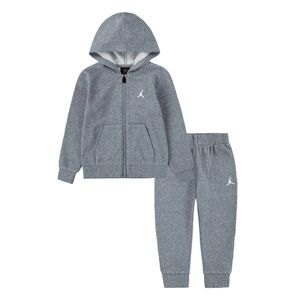 JORDAN BROOKLYN FLEECE FULL ZIP HOODY SET - TODDLER